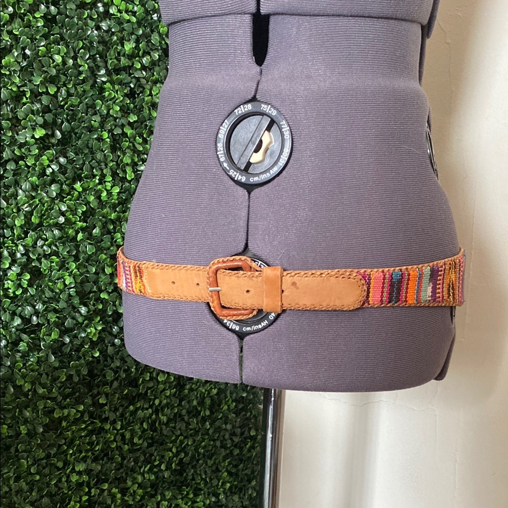 Multicolor Woven Lands End Belt